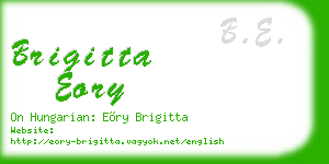 brigitta eory business card